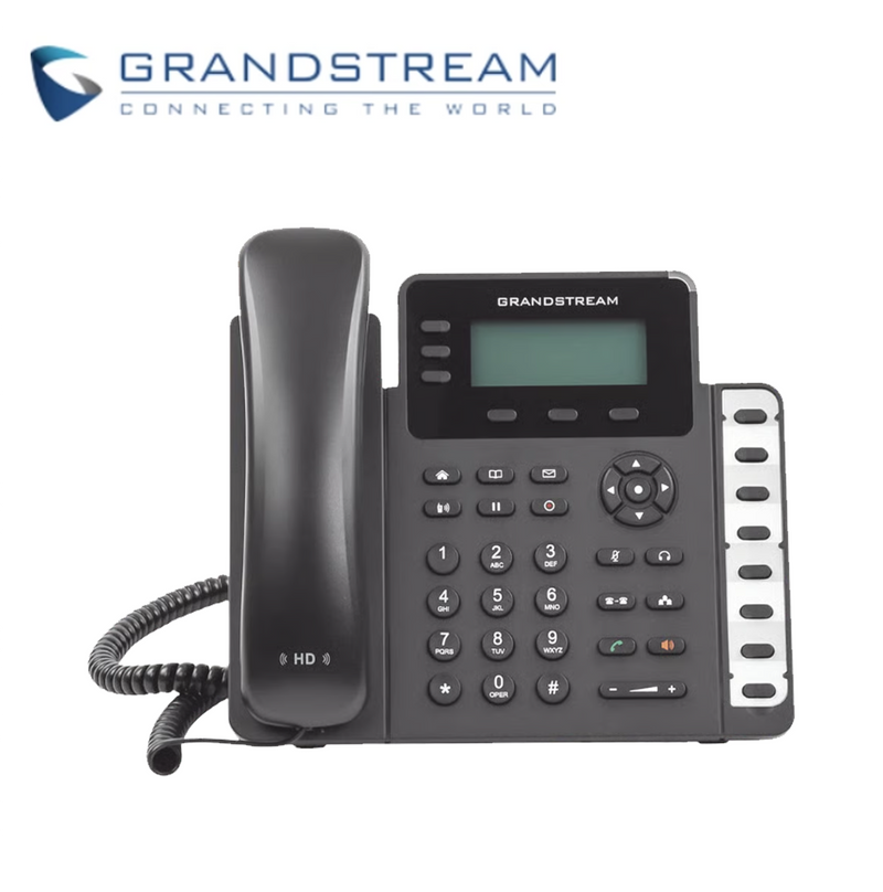 Teléfono IP 2 Líneas PoE GXP-1630 Marca: Grandstream