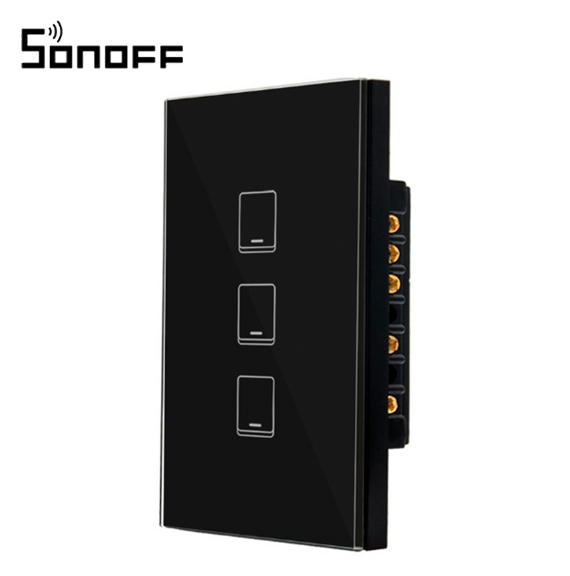 Apagador Hibrido Negro 3CH NONBLK3CH Marca: Sonoff