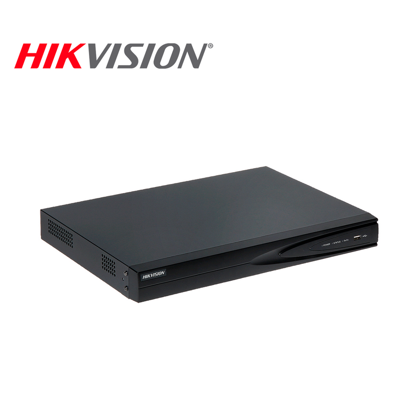 Videograbdor de 16 canales IP NETWORK DS-7616NI-E2/8P 16-CH Marca: Hikvision