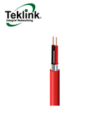 Cable alarma incendio 18AWG 2 HILOS 305MTS BLINDADO UL CAF2X18SFPLR Marca: Teklink