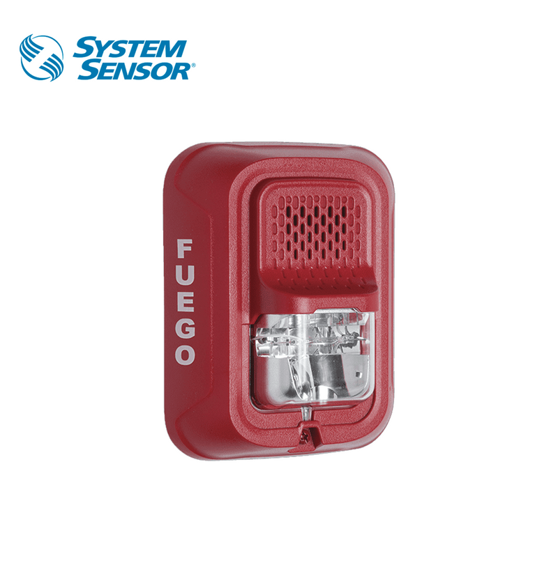 Sirena con Lámpara Estroboscópica a 2 hilos Marca: System Sensor