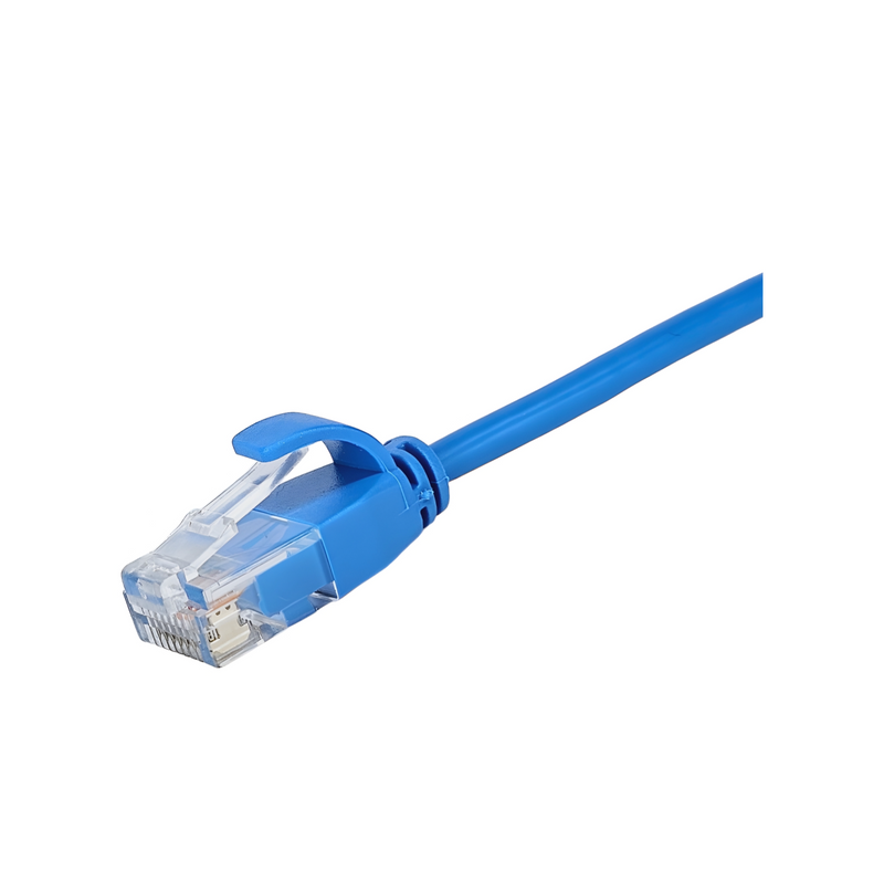 Patch Cord Cat6A Azul 5 FT redondo paquete de 5 unidades Marca: Lantek