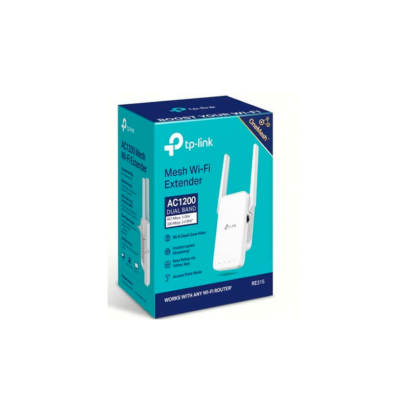 AMPLIFICADOR DE SEÑAL AC1200 WIFI  RE315 Marca: TP-LINK
