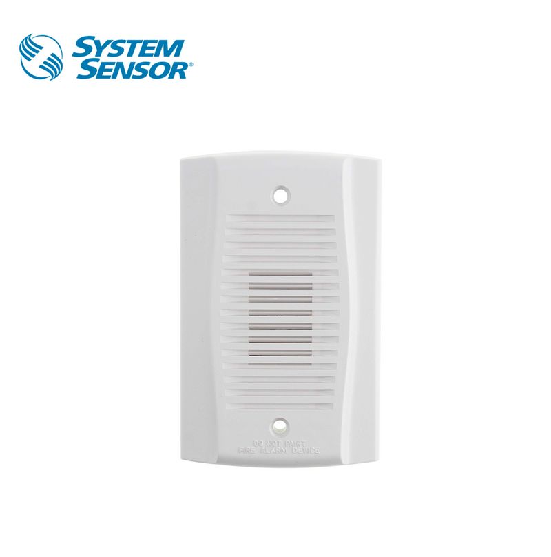 Mini bocina 12/24 voltios interios montaje en pared blanca Marca: System Sensor