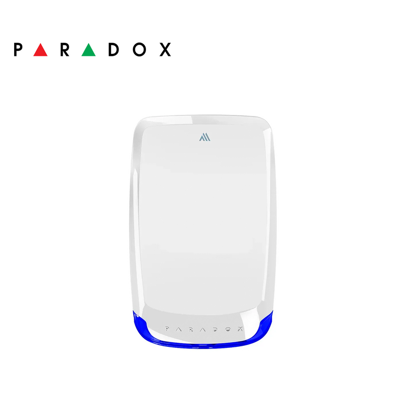 Sirena inalámbrica e 100DB con luz estroboscópica SR230M Marca: Paradox