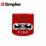 Sirena con luz estroboscópica multicandela, color rojo montaje en pared Marca: Simplex