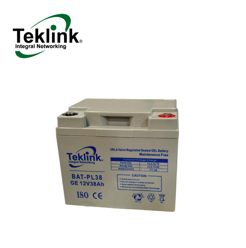 Batería 12V 38 AH/ para alarma PIMA-JFL PL38 BAT-PL38 Marca: Teklink