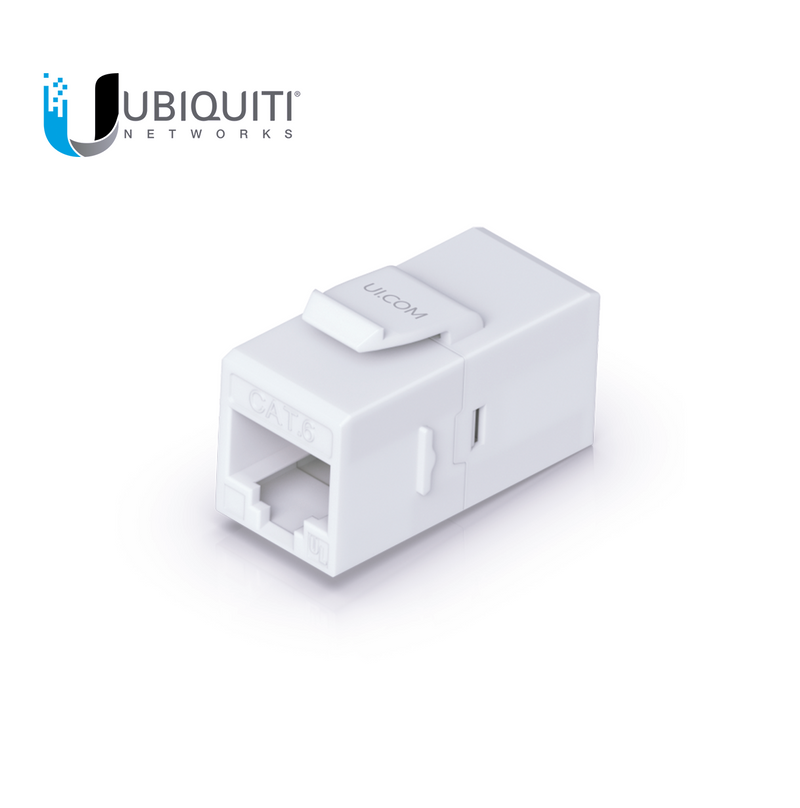Acoplador Keystone Cat6 de paso para conectar cables Ethernet preterminados UACC-KEYSTONE-COUPLE Marca: Ubiquiti