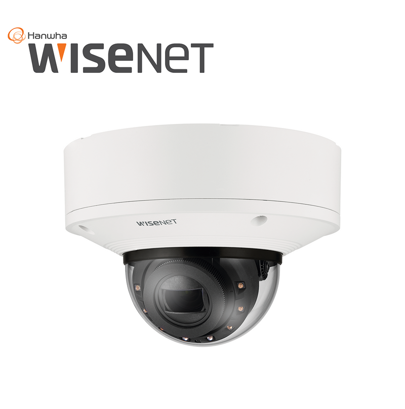 Camara Domo 6MP con IA, Antivandalica / Lente Motorizado de 2.8 a 9.3mm XNV-8083R Marca: Hanwha