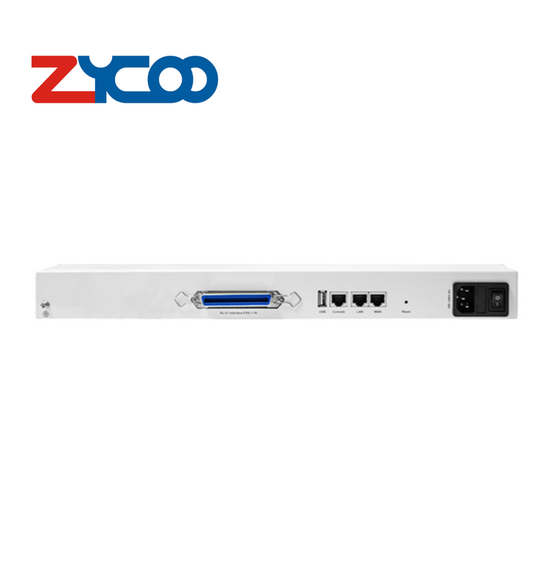 Gateway de 16 puertos FXS RJ11 1 puerto RJ21 G216 Marca: ZYCOO
