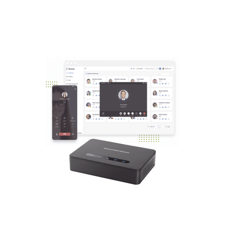 Conmutador Cloud 10 extensiones anuales Gateway FXO para troncal análoga Marca: Yeastar