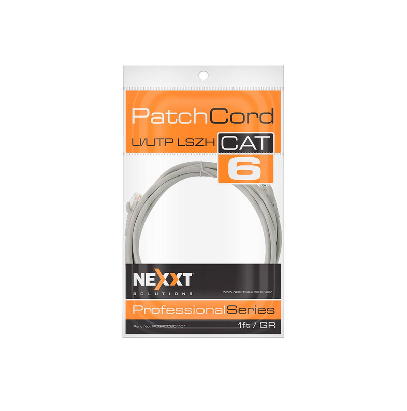 Patch Cord UTP multifilar Cat6 PCGPCC6CM01GR Marca: Nexxt