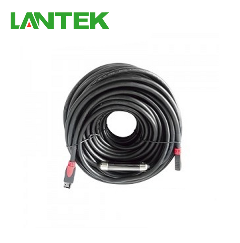 Cable HDMI 4K Ultra HD 30 mts Fibra Optica macho a macho LTK-HDMI4K30M Marca: Lantek