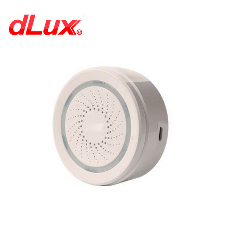 Sirena wifi 2.4GHZ 100DB alimentación 5V DLXAB02W Marca: dlux home