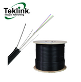 Cable fibra optica 6 hilos, FFTH DROP con tuvo de metal con mensa 1000M LSZH FIB-MM6M Marca: Teklink