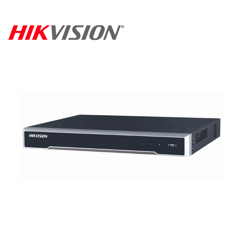 Videograbador NVR para cámaras de seguridad de 16 canales 1U 16 POE 4K Marca: Hikvision