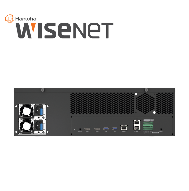 NVR de 64 canales / Hasta 32 MP / H.265 & Wisestream / Procesamiento 400 Mbps XRN-6420DB4 Marca: Hanwha