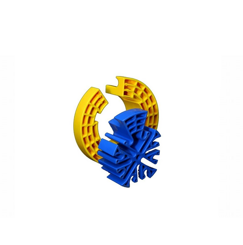 Peinadora de cables de RED UTP color amarillo con azul COMB-ACOM-250 Marca: Teklink