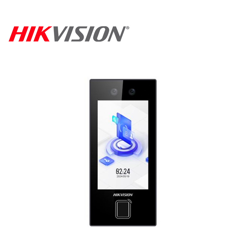 Control de acceso y asistencia facial Min Moe con lector de huellas y Tarjetas MIFARE Marca: Hikvision