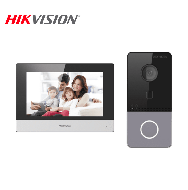 Kit de Videoportero IP con 1 botón para llamadas Wi-FI DSKIS603P Marca: Hikvision