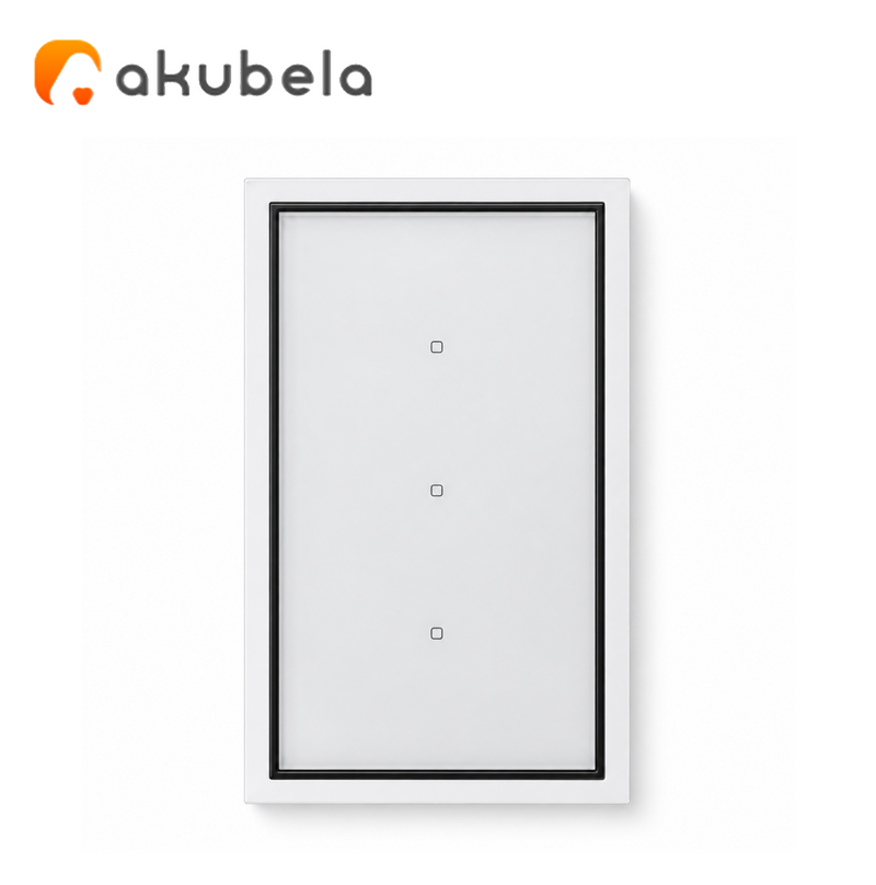 Apagador Inteligente Sin Neutro 3 Canales ZBG2 Marca: Akubela