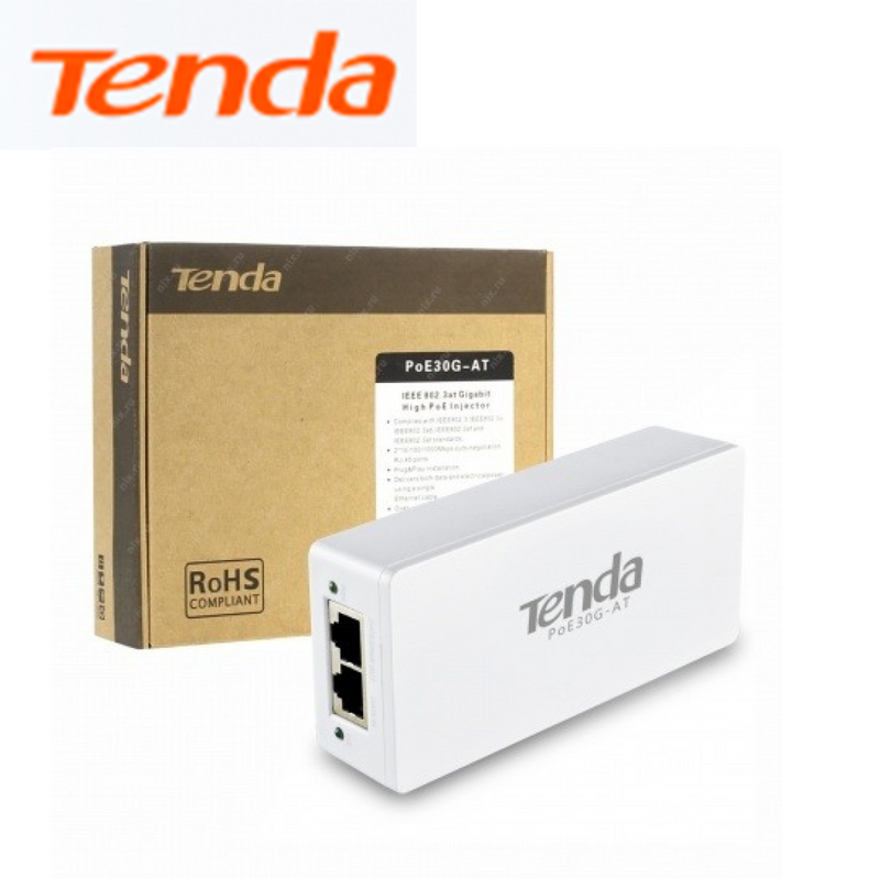 Inyector POE Gigabit 802.3at PoE30G-AT Marca: Tenda