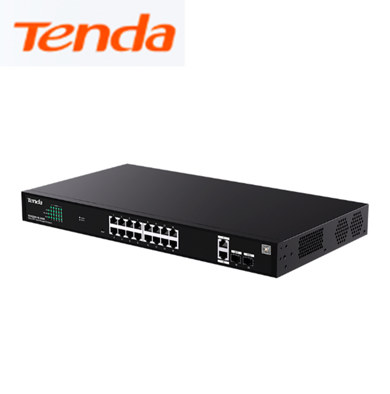 Switch 18GE+2SFP 16 Puertos TEG2220P-16-250W Marca: Tenda