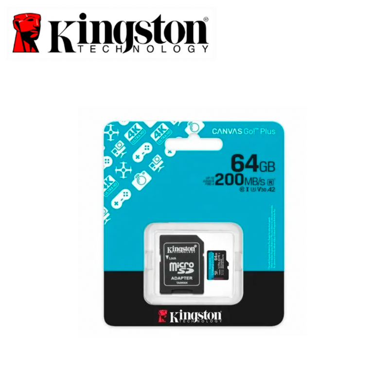 Memoria Micro SD 64GB V30 SDG4/64GB Marca: KINGSTON