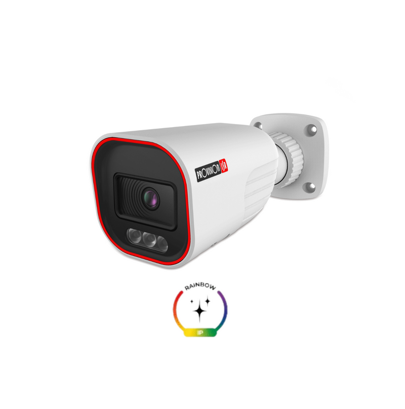 Cámara de seguridad bullet Rainbow de 2MP con POE Marca: Provision ISR