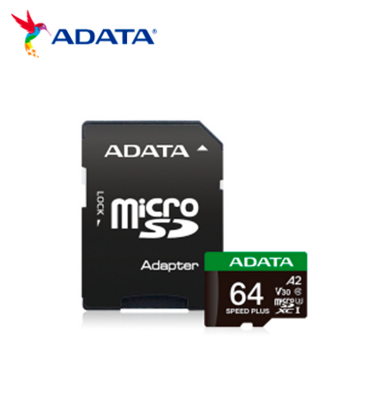 Memoria Micro SDXC 64GB UD64GUI3V30A2SP-RA1 Marca: Adata