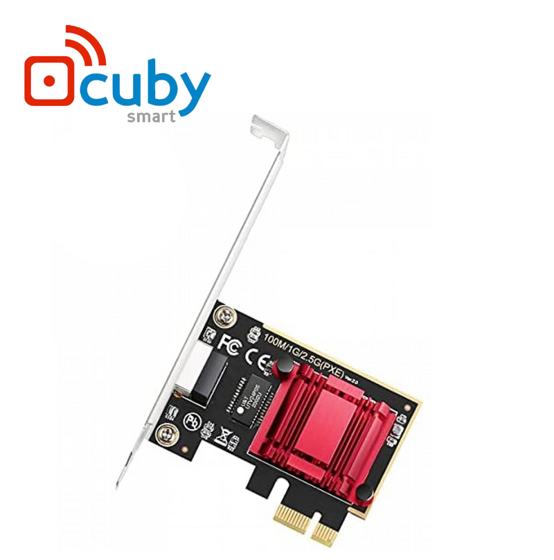Tarjeta de red PE25 ethernet 2.5gbps PCIE Marca: Cuby