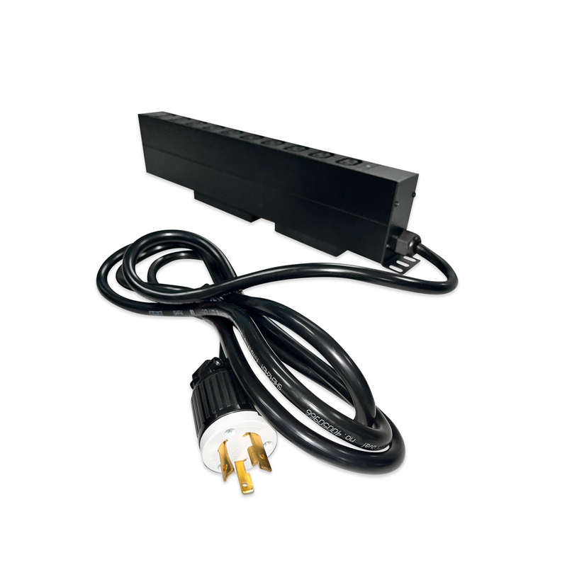 PDU de 10 tomas C13 208v-250VAC/30A horizontal indicador voltaje Marca: Lantek