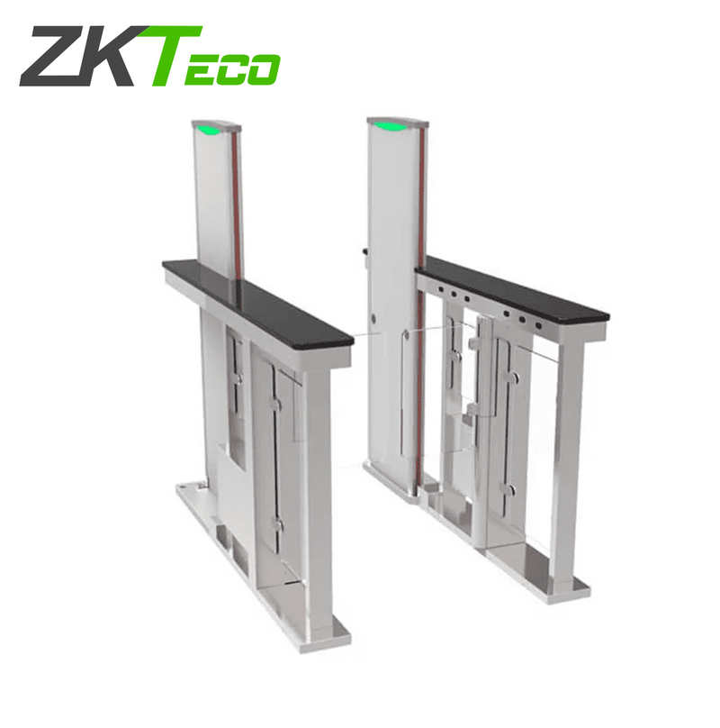 Barrera Peatonal Abatible tipo Swing / 2 Chasis Acero SUS304/ Detector de Metales Integrado MST150 PRO Marca: ZkTeco