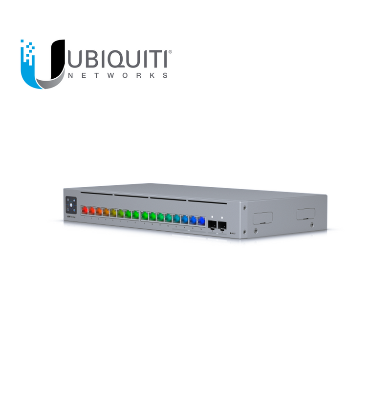 Switch Conmutador Etherlighting™ de capa 3 de 16 puertos y 2,5 GbE Puertos Etherlighting USW-PRO-MAX-16 Marca: Ubiquiti