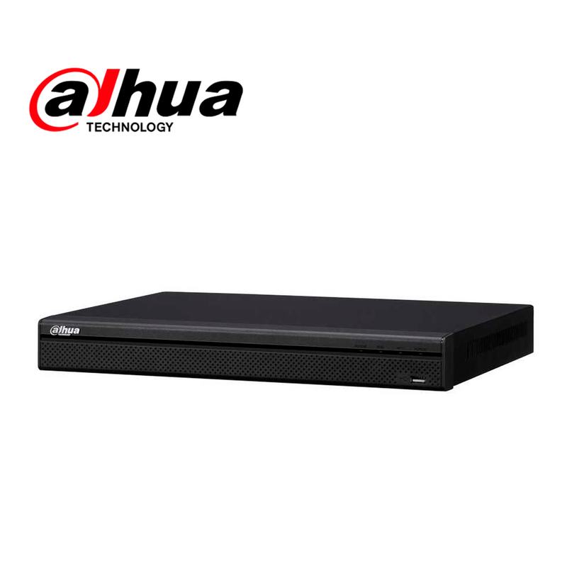 Videograbador IP 32CH y 16CH POE 4K H.265 + ONVIF 1 entrada y 1 salida de audio Marca: Dahua