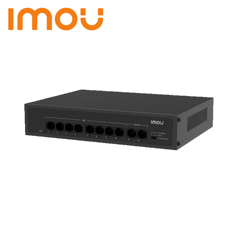 Switch 6 PUERTOS 4 POE 250M 45W + 2 UPLINK SF106P Marca: Imou