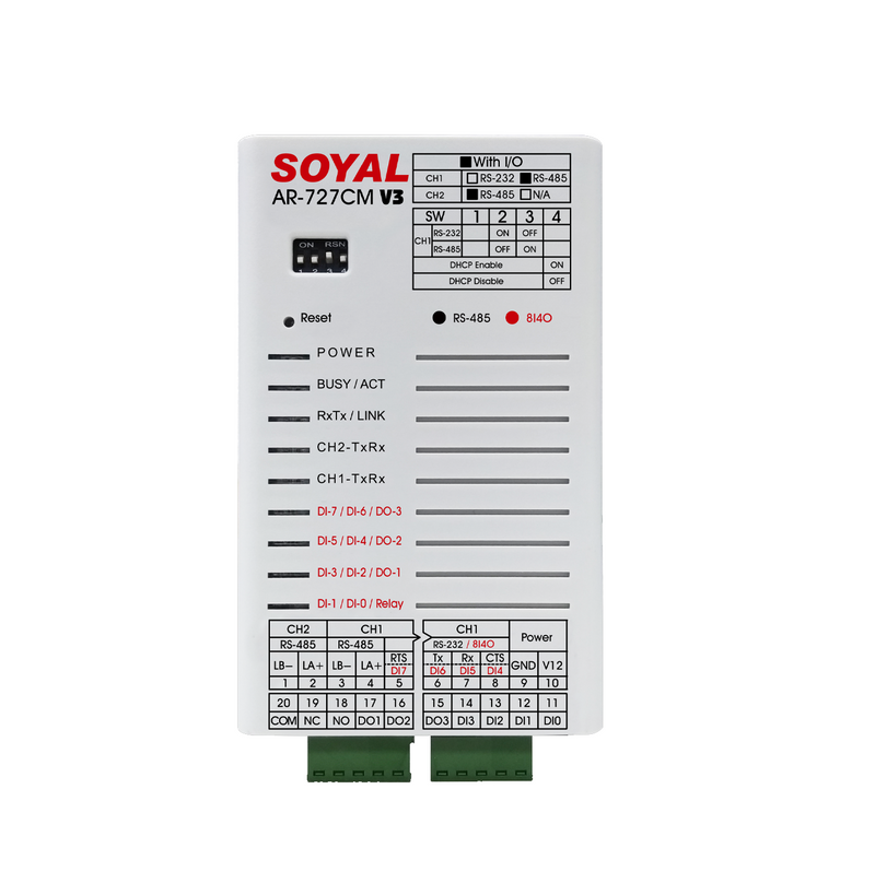 Conv. serial RS-485 a Ethernet (TCP/IP) Marca: ROYAL