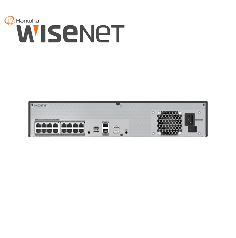 NVR de 12 Megapíxel sistema operativo Ubuntu Linux / Hasta 32 canales WRN-1632S-8TB Marca: Hanwha