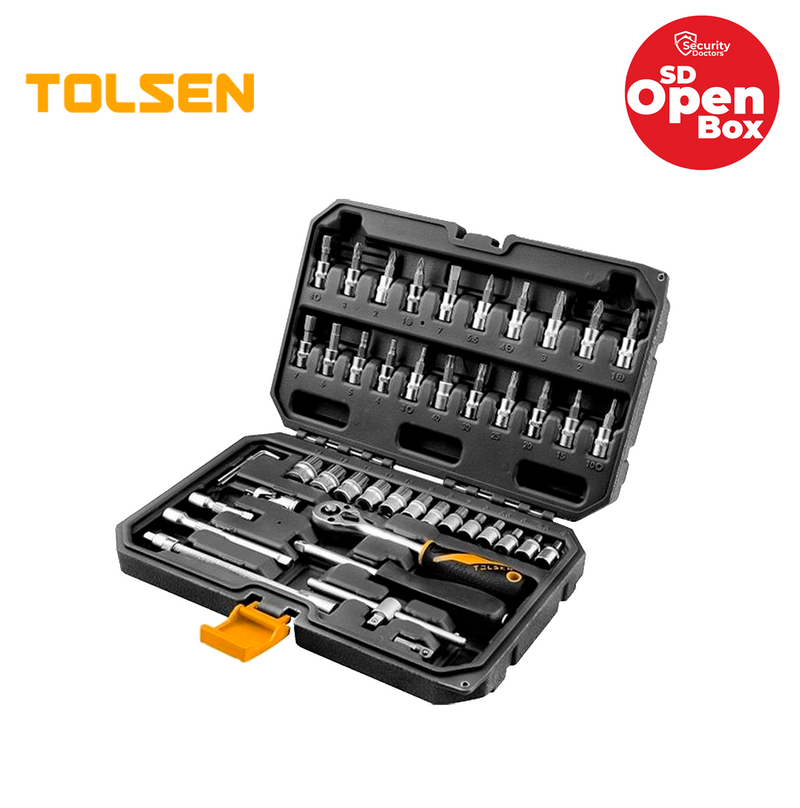 (Empaque abierto) Kit de 46 cubos 1/4 15138-LIQ- Marca: TOLSEN