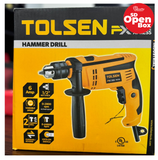 (Caja abierta) Taladro cableado con percusión 13mm (1/2”) 6mp 120v/60HZ 79701-LIQ- Marca: TOLSEN