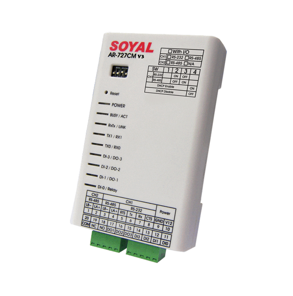 Conv. serial RS-485 a Ethernet (TCP/IP) Marca: ROYAL