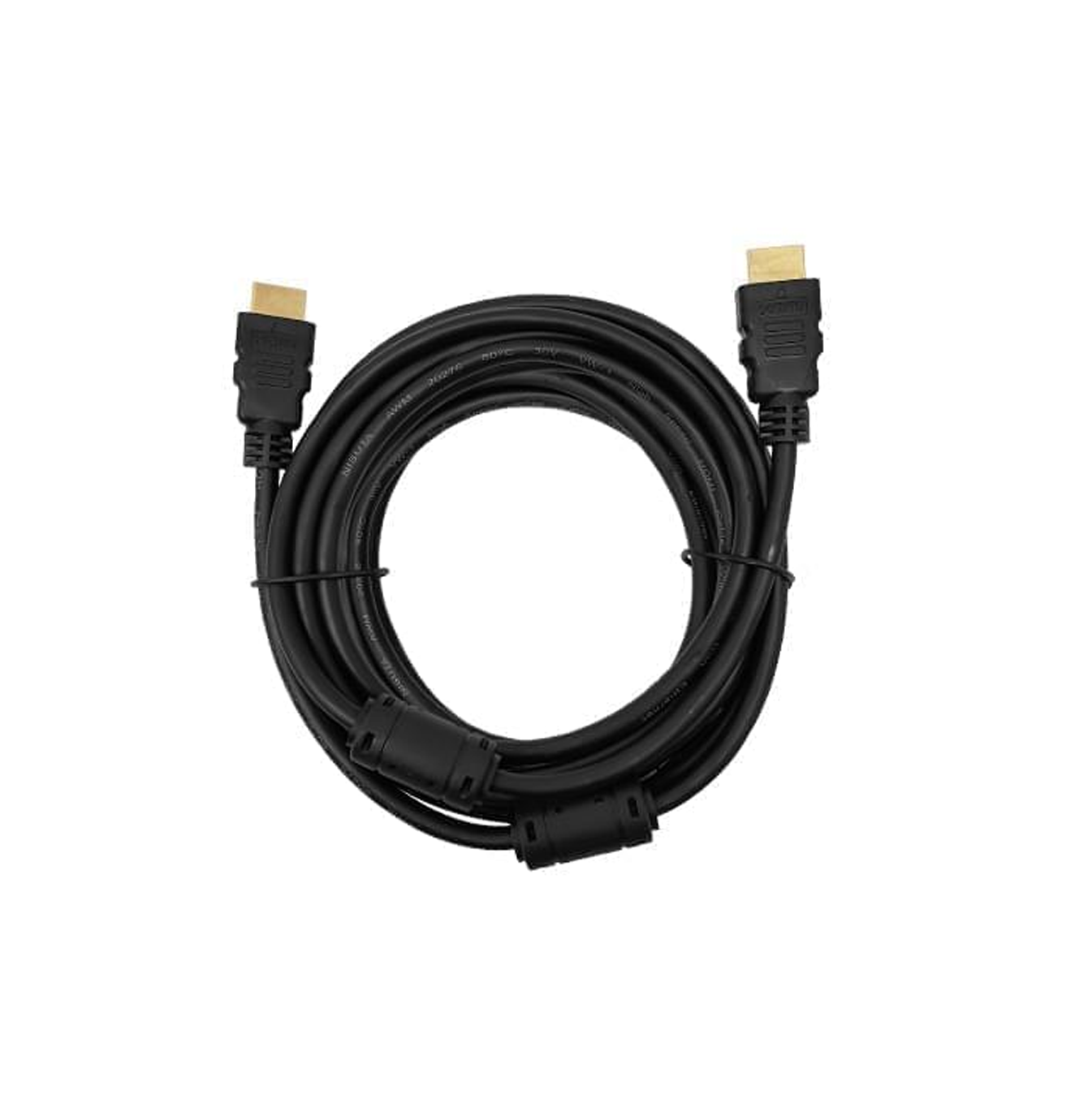 Cable HDMI de alta velocidad con conector HDMI en ángulo hacia la derecha  de 1.00 m en color negro