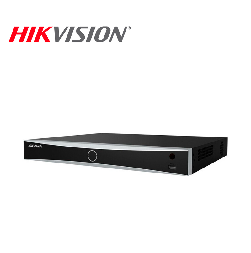 Videograbador NVR para 16 cámaras IP de 8MP Acusense Soporta codificación 16 puertos PoE Marca: Hikvision