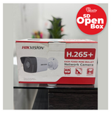 (Caja Abierta) Cámara IP bala con lente fija de 5 MP y 2,8 mm (98°) DS-2CD1053G0-I-LIQ- Marca: Hikvision