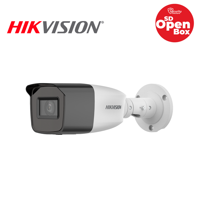 (Caja abierta) Cámara de seguridad análoga de 2MP metálica y plástica Bullet Verifocal DS-2CE19D0T-VFIT3F-LIQ- Marca: Hikvsion