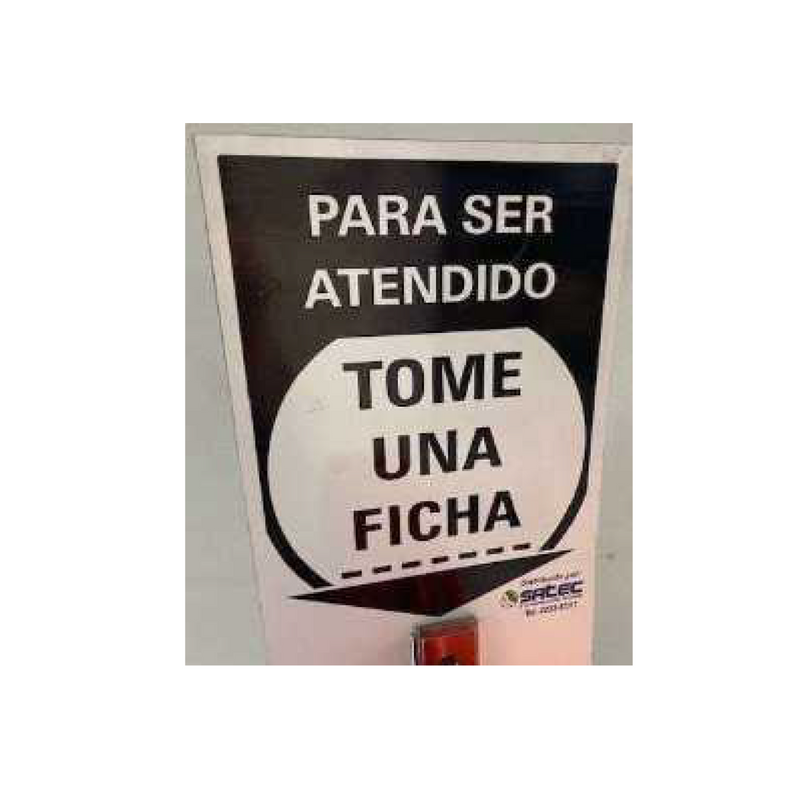 Rótulo Take a TAB acrílico Marca: General