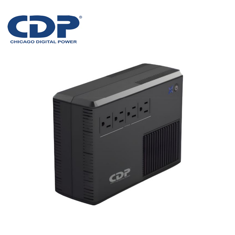 UPS de 600VA/300W LINE INTERACTIVE 4 puertos NEMA 5-15R Marca: CDP