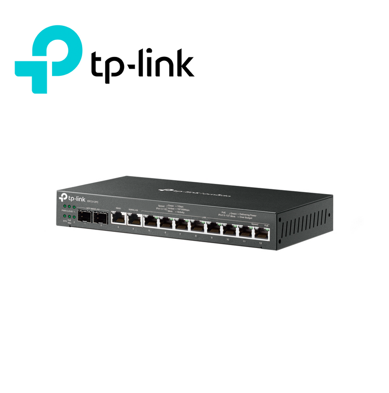 Router VPN gigabit omada 3 en 1 Poe+ 10 puntos de acceso-ER7212PC Marca: Tp-link