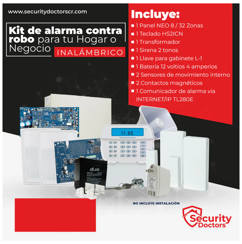 Kit de alarma contra robo para casas INALÁMBRICA KITDSC001 Marca: DSC