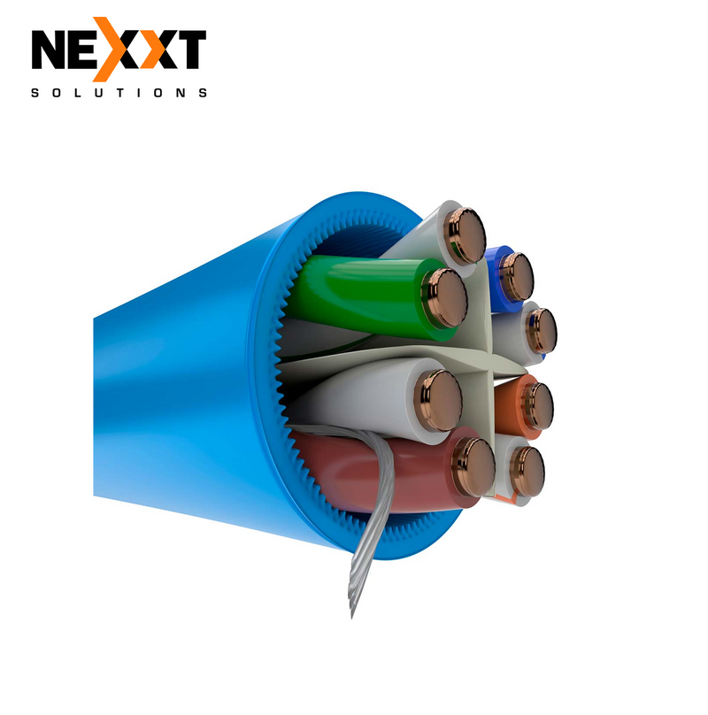 Cable Enterprise Cat6A U/UTP 4P 23AWG LSZH 305m PCGUCC6ALZGR Marca: Nexxt